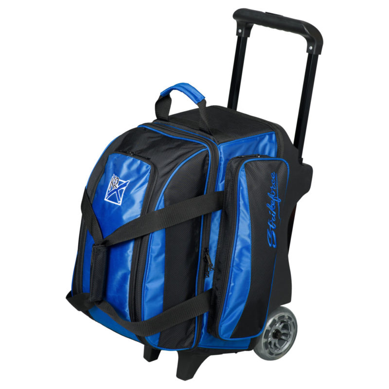 KR Strikeforce Konvoy 2 Ball Double Roller Royal Bowling Bag
