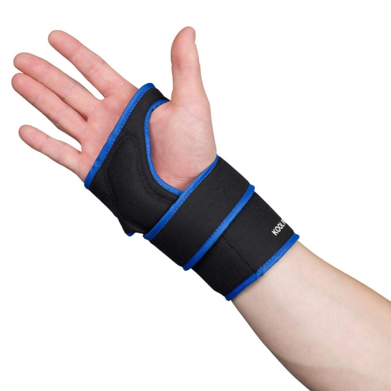 KR Strikeforce Kool Fit Blue Positioner Bowling Glove Support - Image 4