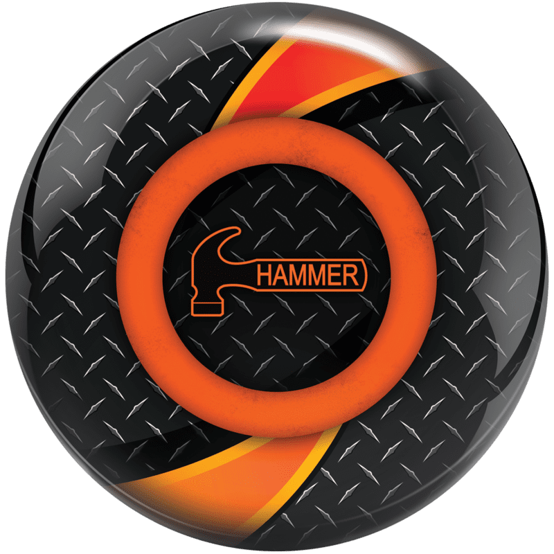 Hammer Men's DIESEL Black Orange Right Hand Bowling Shoes | BowlersMart