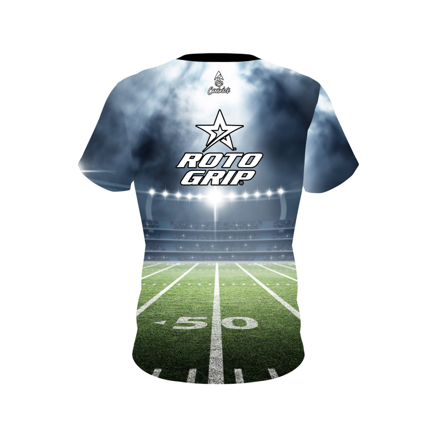 Roto Grip 50 Yard Line Grungey Semi-Custom CoolWick Bowling Jersey - Image 2