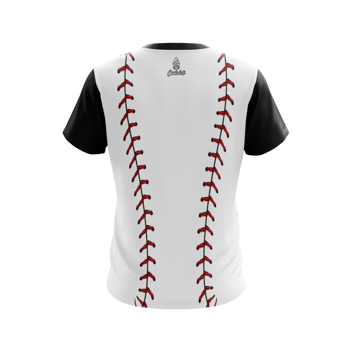 Plain Baseball Laces Semi-Custom CoolWick Bowling Jersey - Image 2