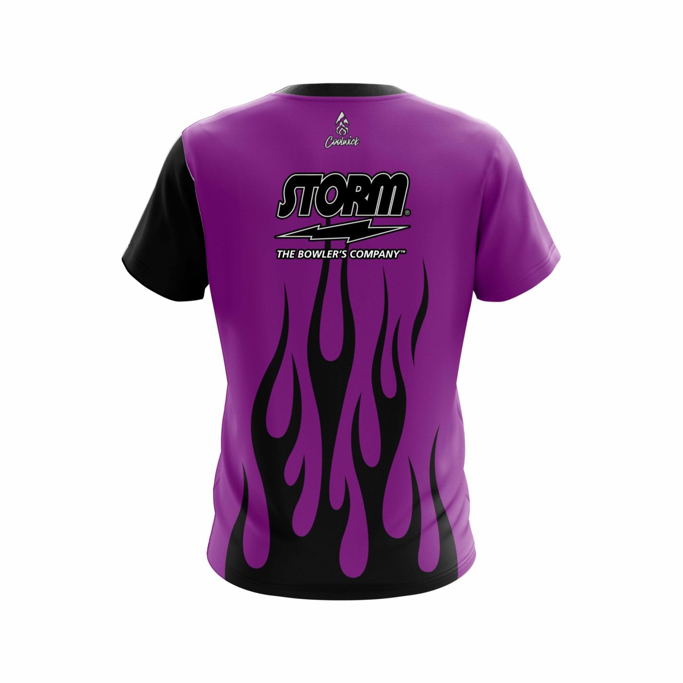 Storm Purple Flaming Semi-Custom CoolWick Bowling Jersey - Image 2