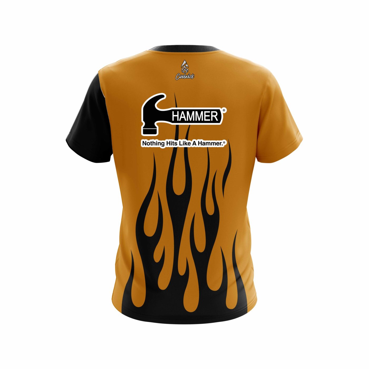 Hammer Rust Flaming Semi-Custom CoolWick Bowling Jersey - Image 2