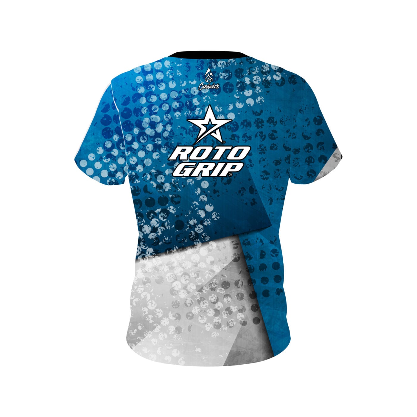 Roto Grip Blue Grungey Semi-Custom CoolWick Bowling Jersey - Image 2