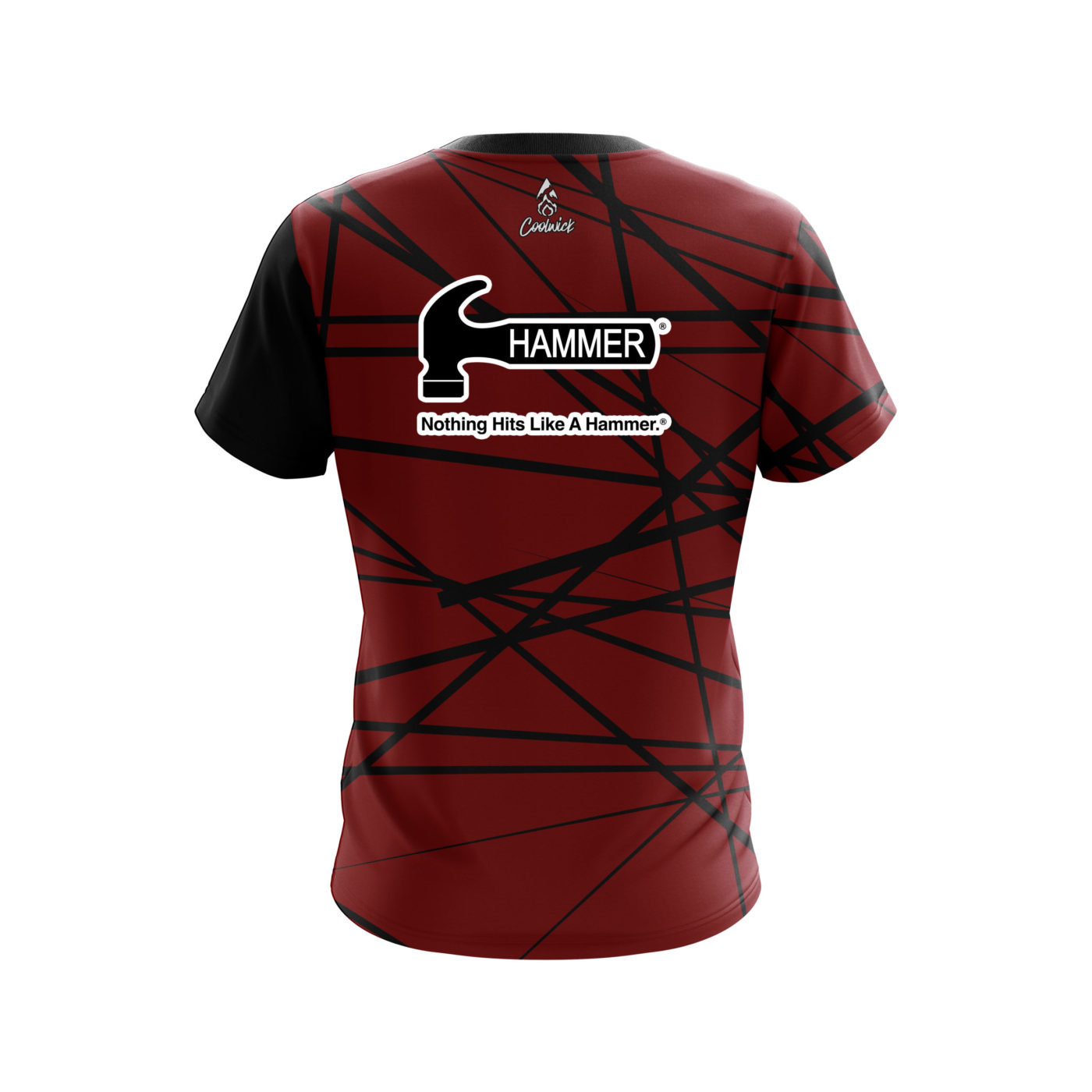 Hammer Distracted Scarlet Semi-Custom CoolWick Bowling Jersey - Image 2