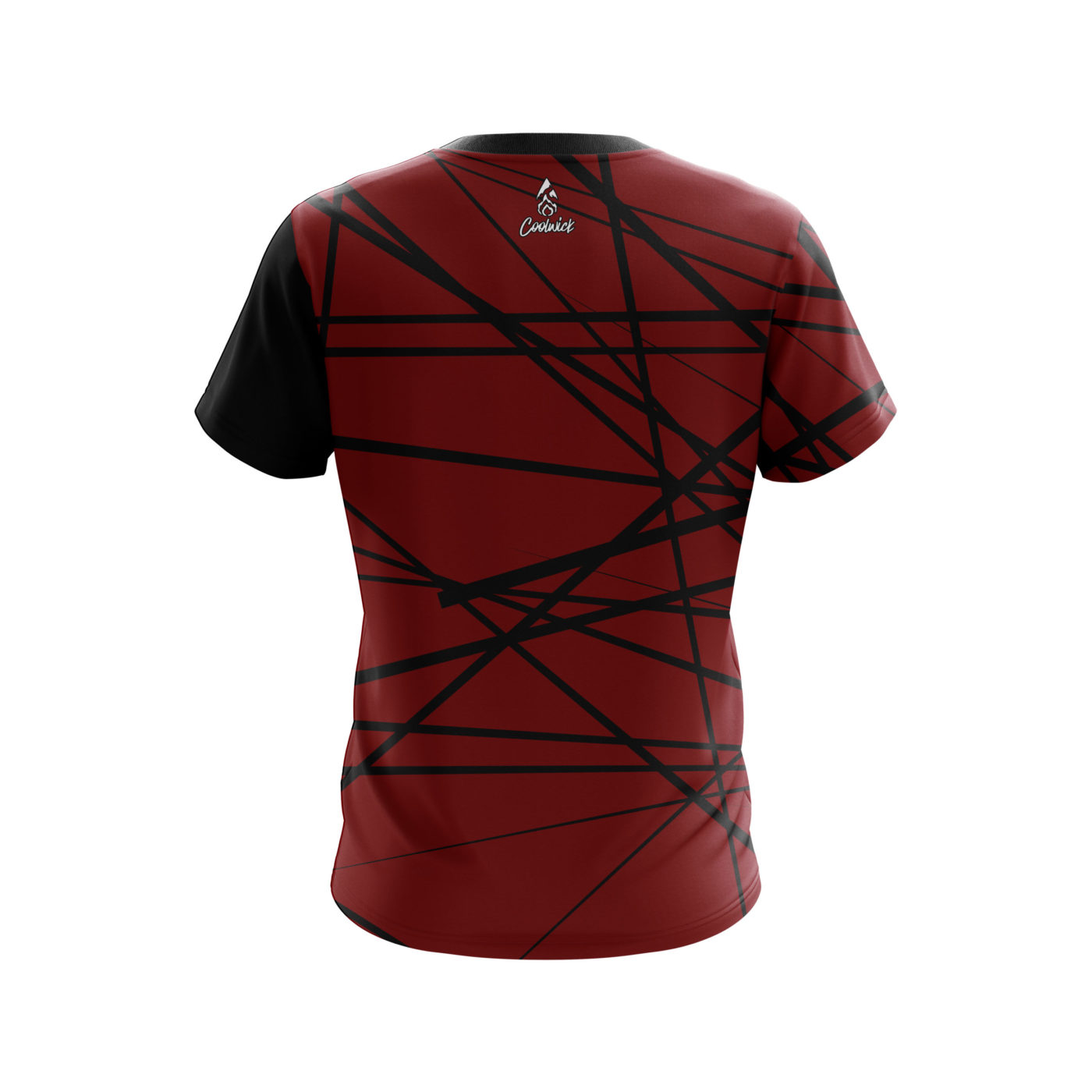 Plain Distracted Scarlet Semi-Custom CoolWick Bowling Jersey - Image 2