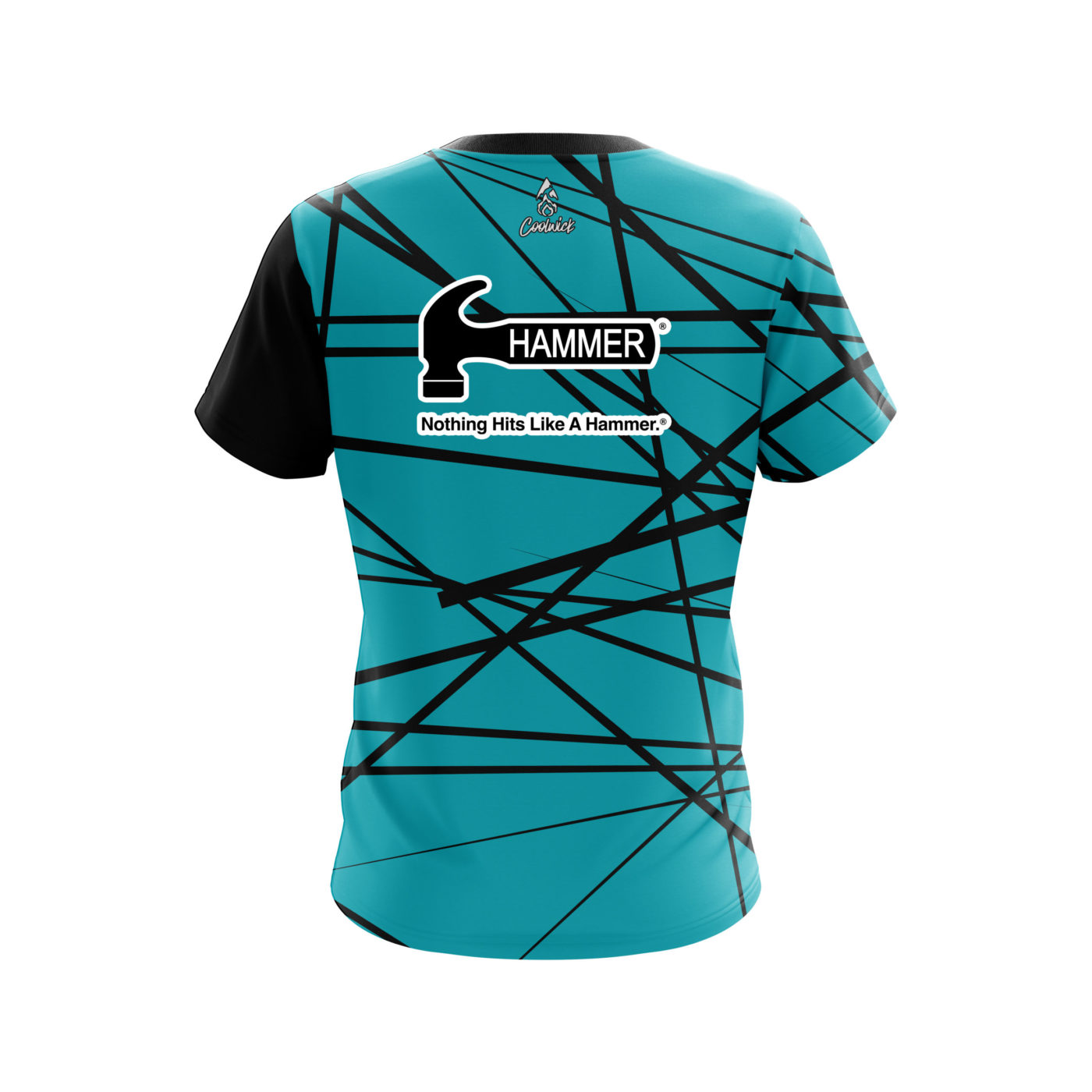 Hammer Distracted Teal Semi-Custom CoolWick Bowling Jersey - Image 2