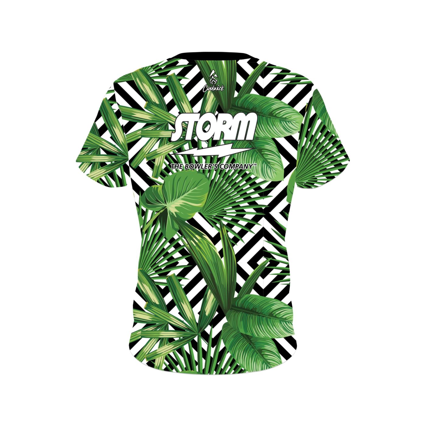 Storm Geometric Jungle Semi-Custom CoolWick Bowling Jersey - Image 2