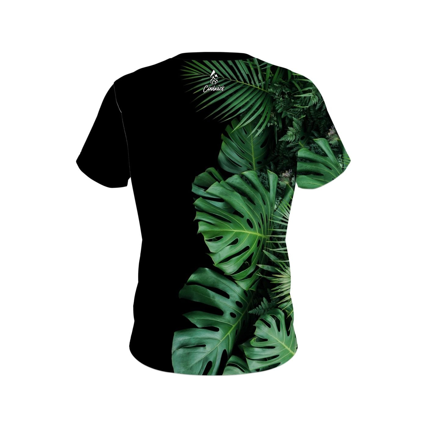 Plain Jungle Leaves Semi-Custom CoolWick Bowling Jersey - Image 2