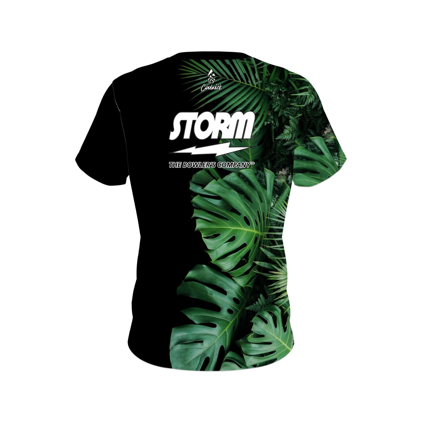 Storm Jungle Leaves Semi-Custom CoolWick Bowling Jersey - Image 2