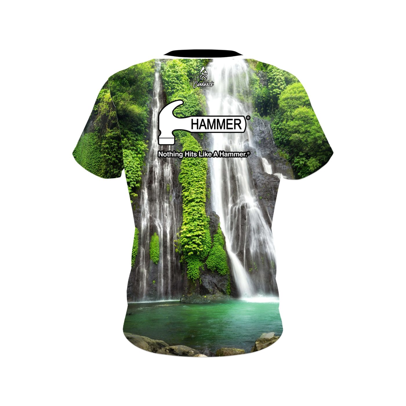 Hammer Jungle Waterfall Semi-Custom CoolWick Bowling Jersey - Image 2