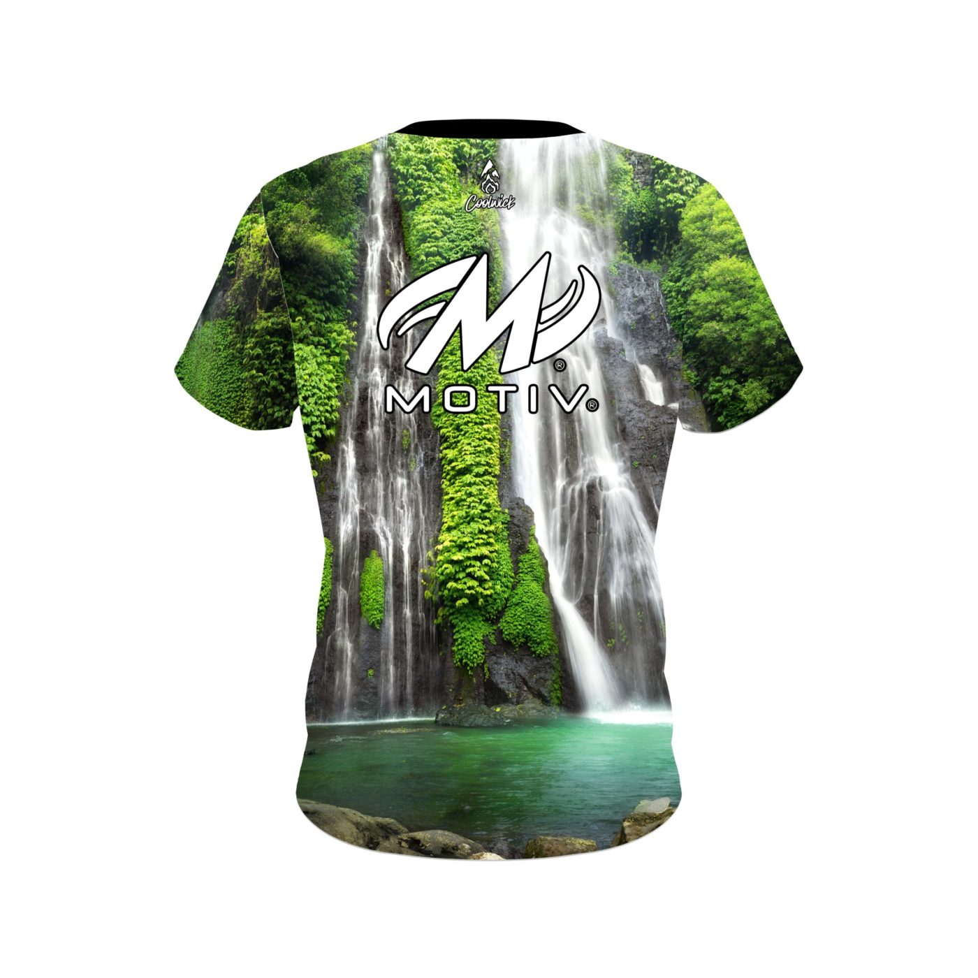 Motiv Jungle Waterfall Semi-Custom CoolWick Bowling Jersey - Image 2