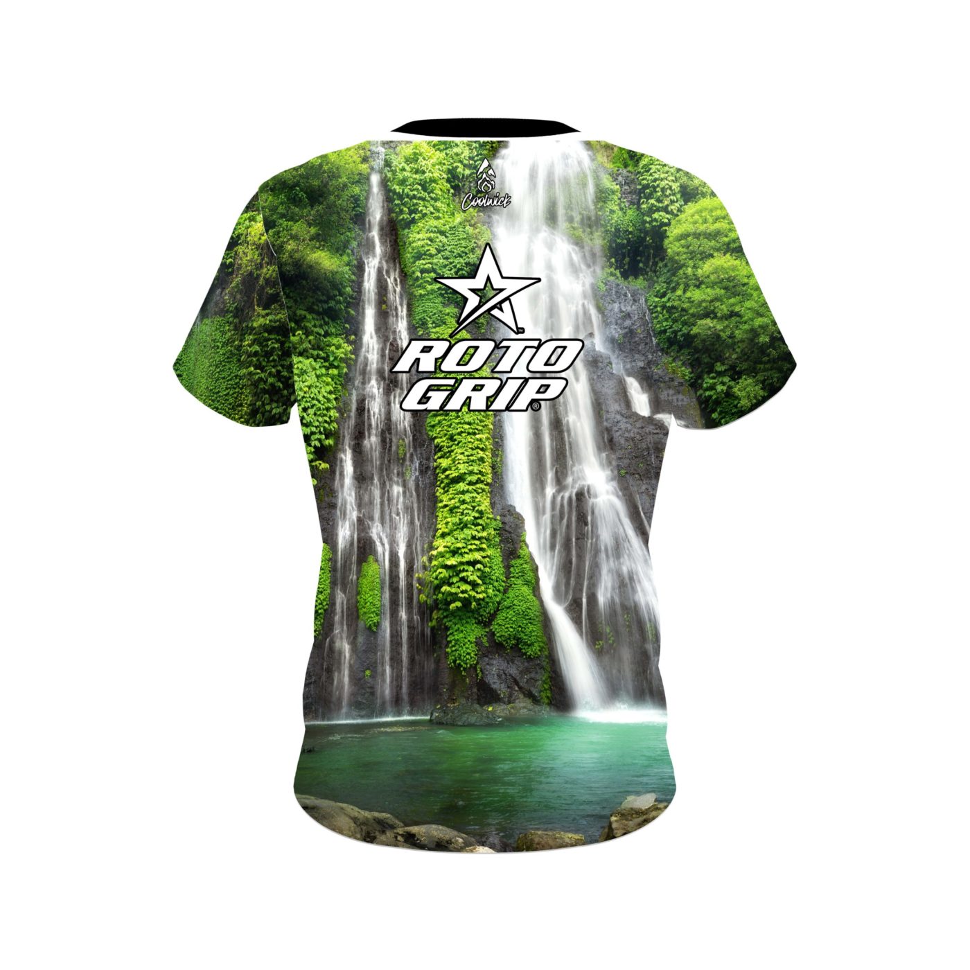 Roto Grip Jungle Waterfall Semi-Custom CoolWick Bowling Jersey - Image 2