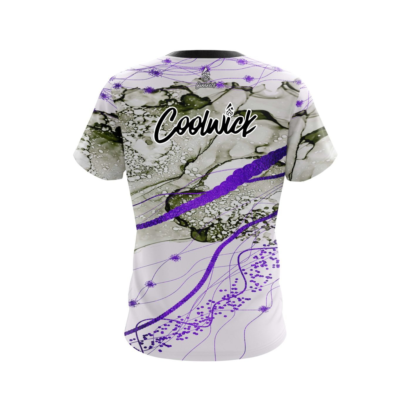 Signature Purple Granite Semi-Custom CoolWick Bowling Jersey - Image 2