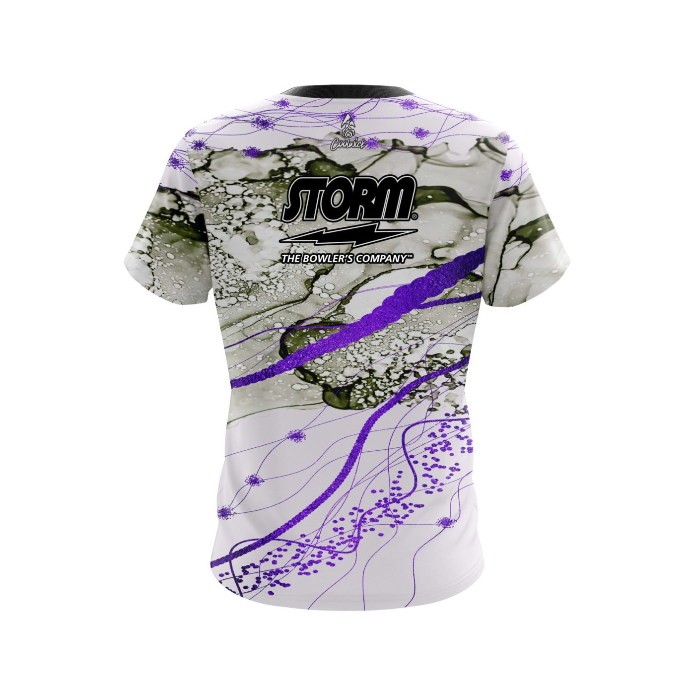Storm Purple Granite Semi-Custom CoolWick Bowling Jersey - Image 2
