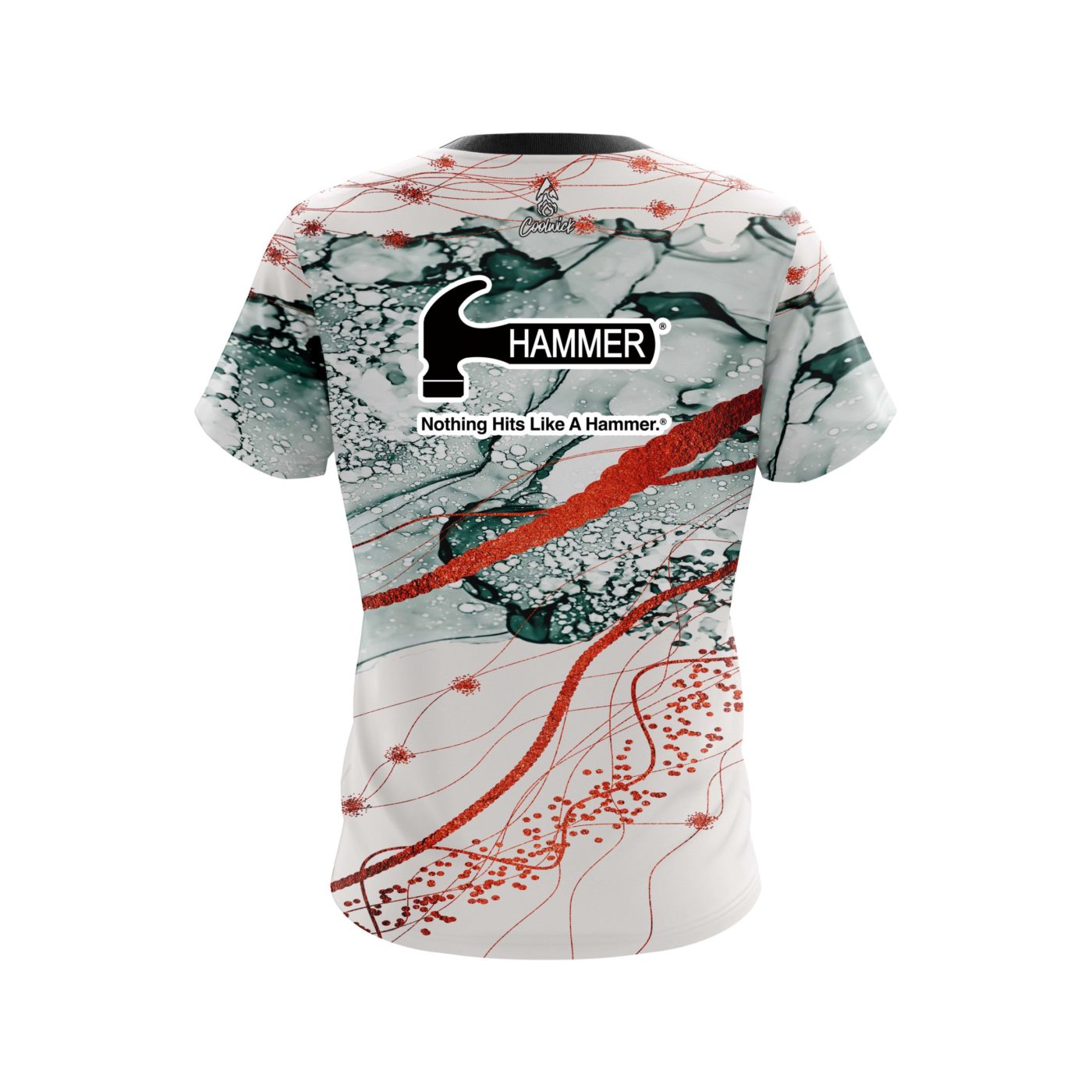 Hammer Red Granite Semi-Custom CoolWick Bowling Jersey - Image 2