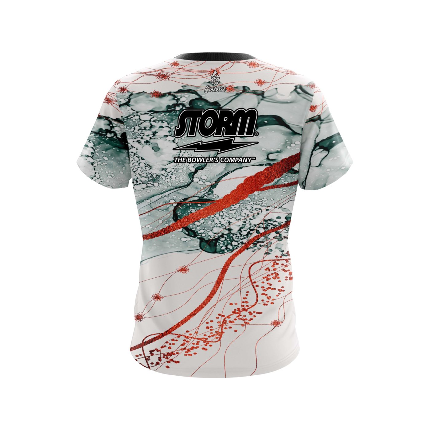 Storm Red Granite Semi-Custom CoolWick Bowling Jersey - Image 2
