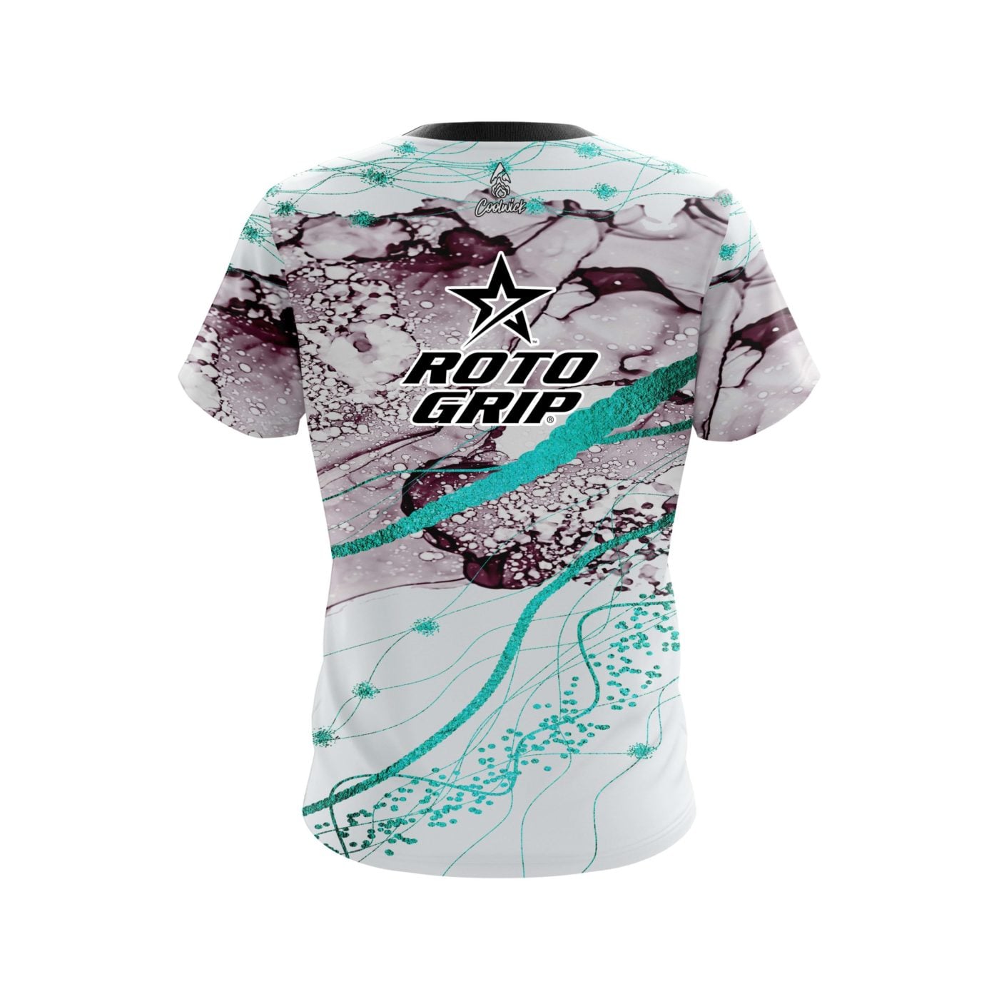Roto Grip Teal Granite Semi-Custom CoolWick Bowling Jersey - Image 2