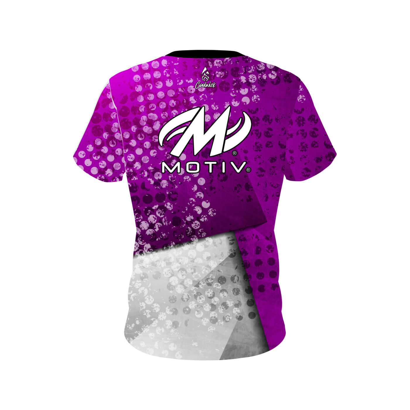 Motiv Purple Grungey Semi-Custom CoolWick Bowling Jersey - Image 2