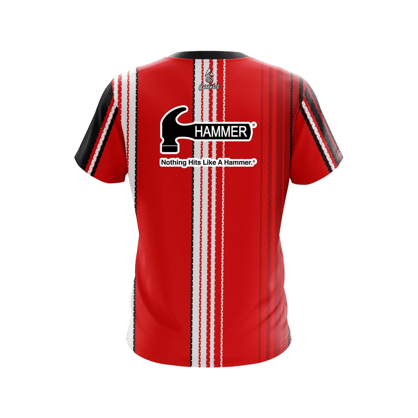 Hammer Red Landslide Semi-Custom CoolWick Bowling Jersey - Image 2