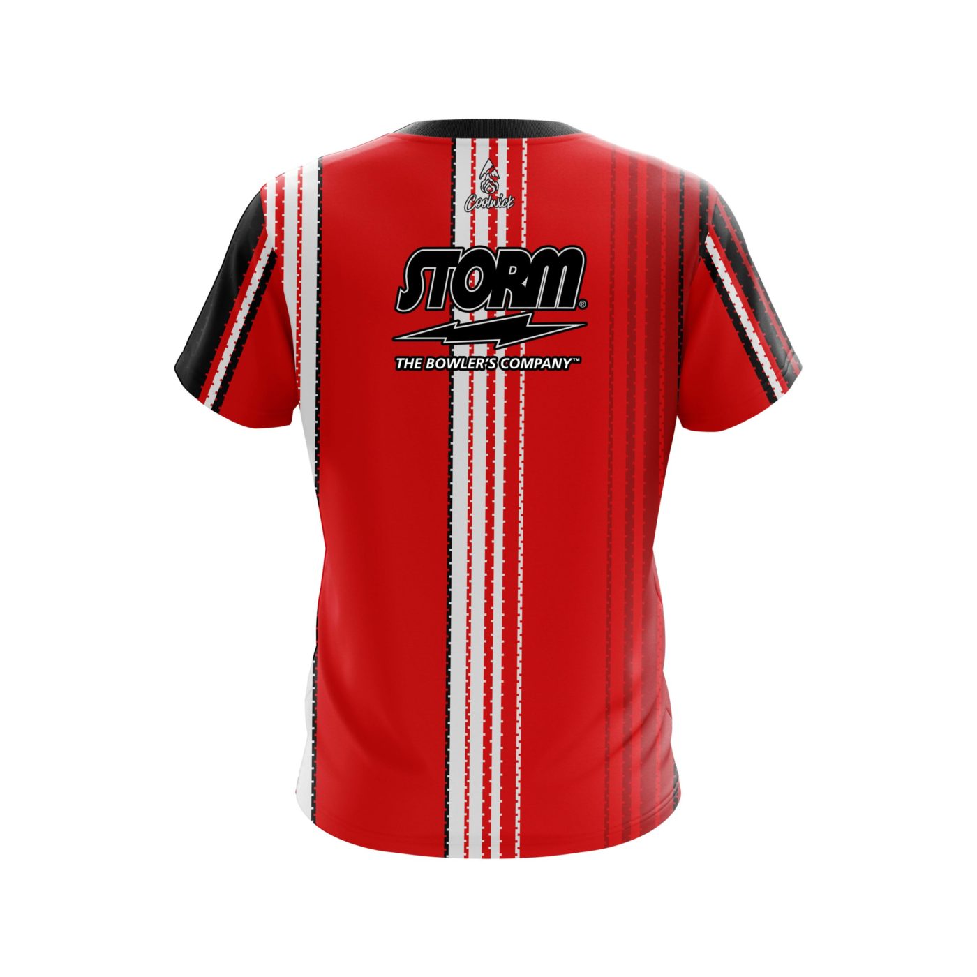 Storm Red Landslide Semi-Custom CoolWick Bowling Jersey - Image 2