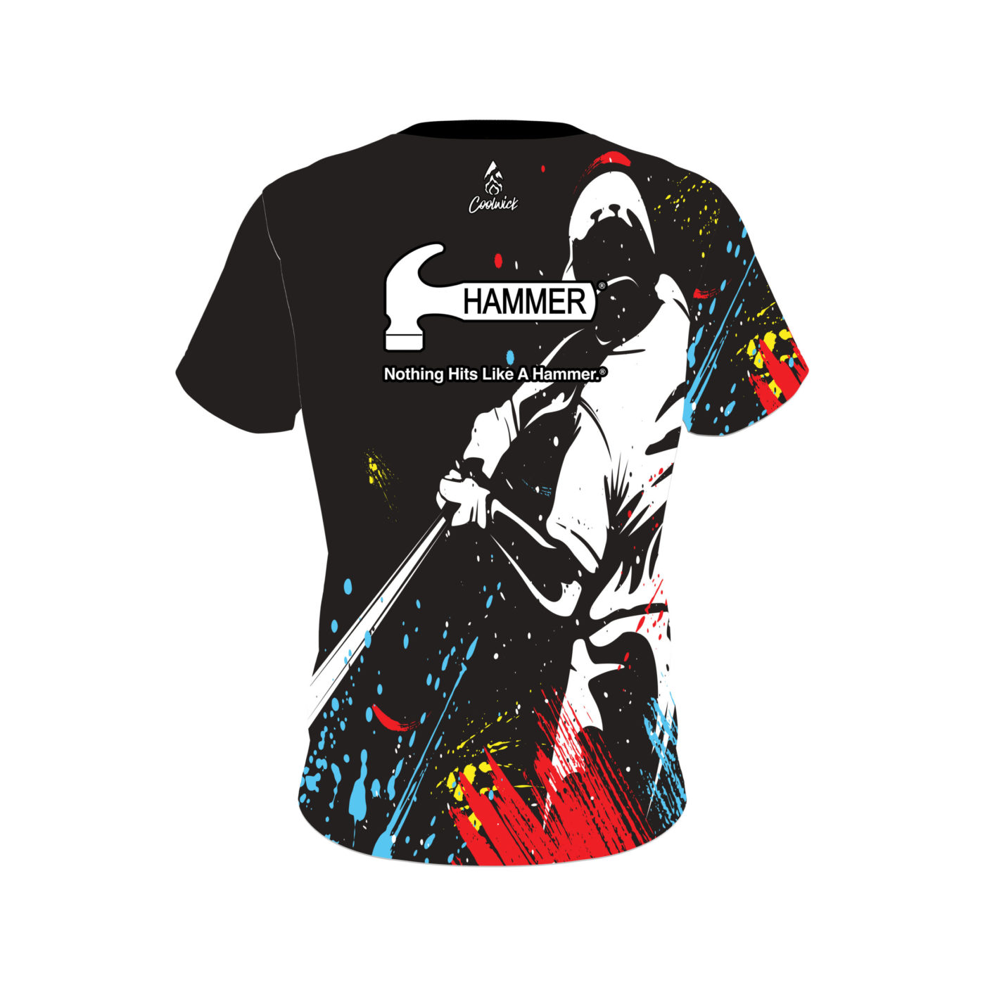 Hammer Strike Out Semi-Custom CoolWick Bowling Jersey - Image 2