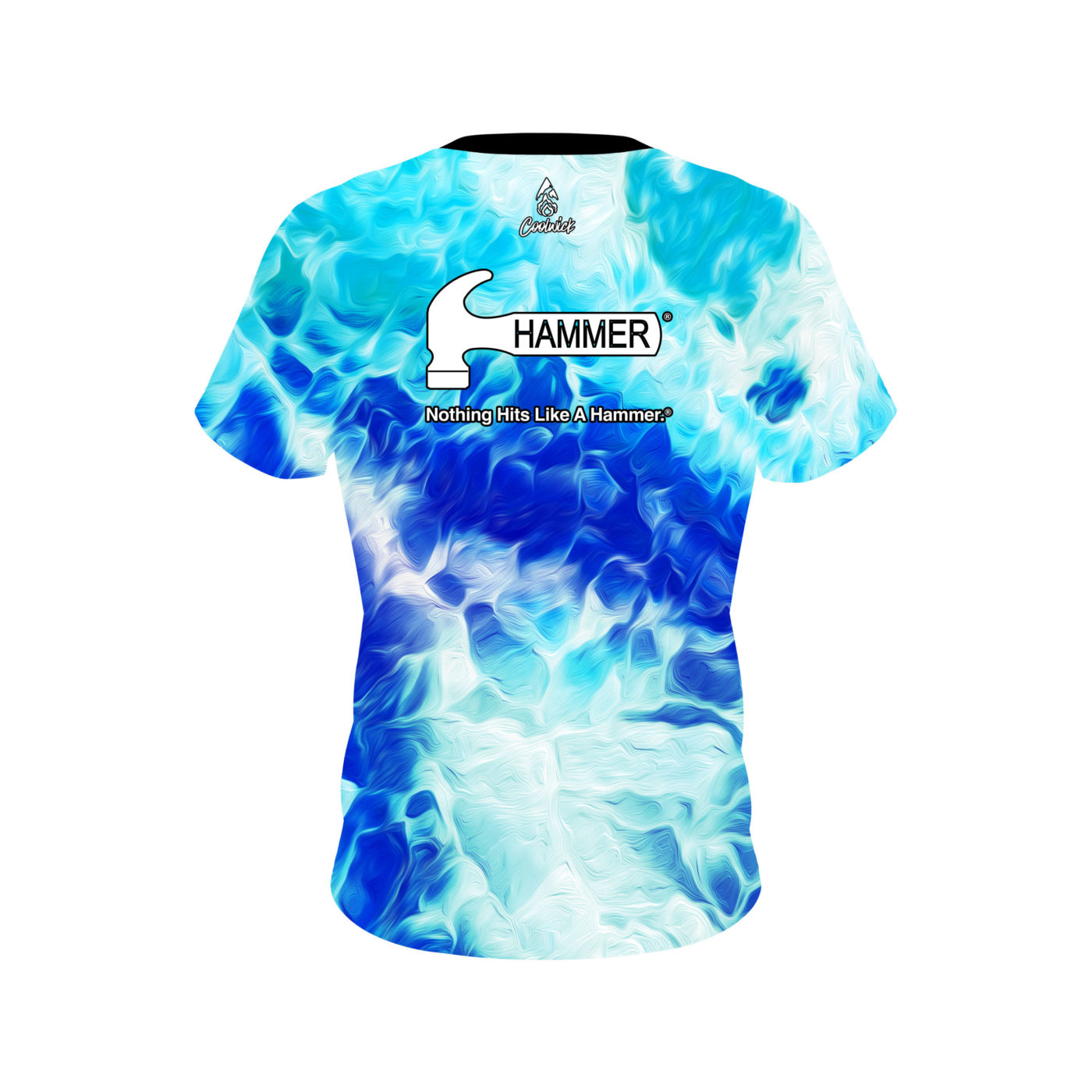 Hammer Wavey Onyx Semi-Custom CoolWick Bowling Jersey - Image 2