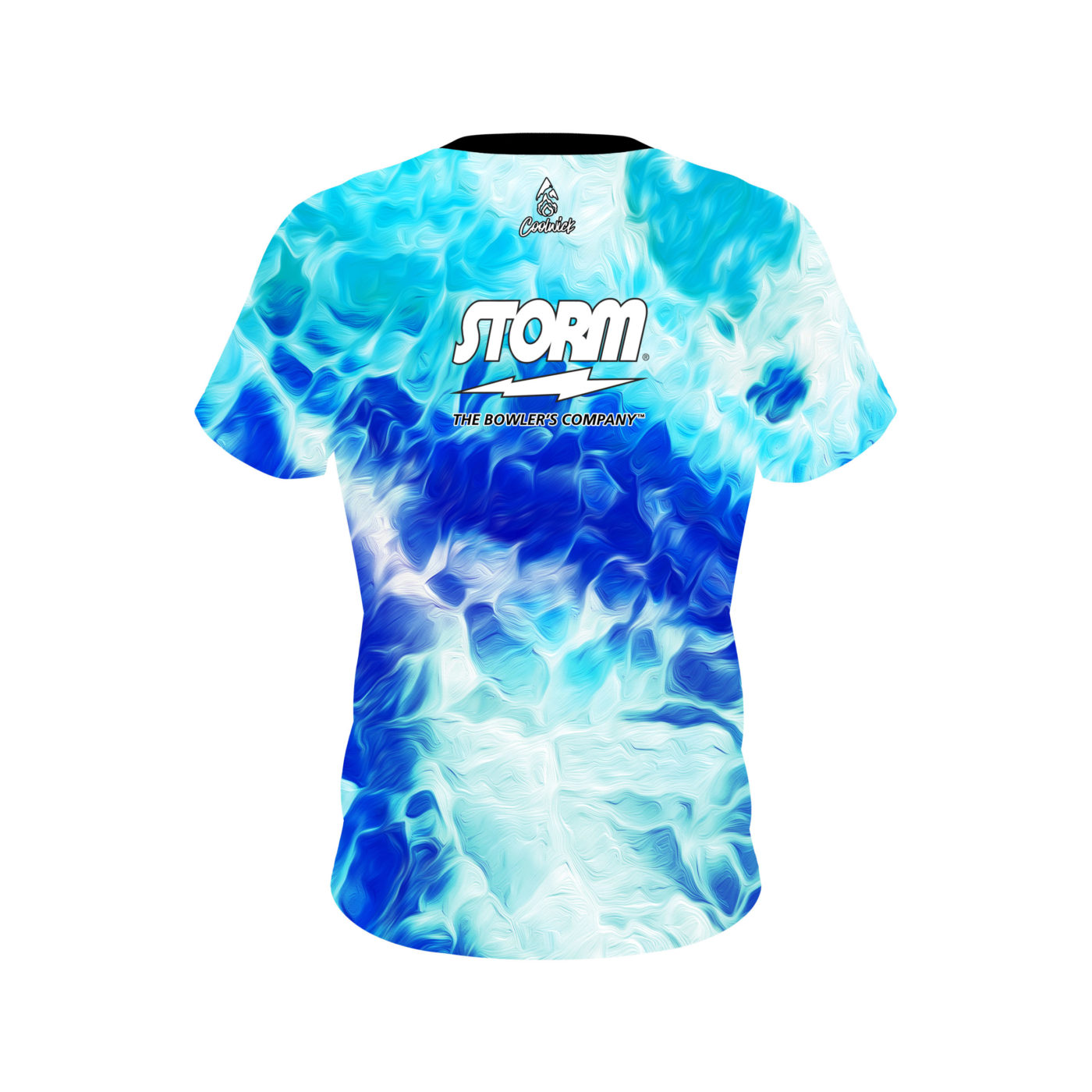 Storm Wavey Onyx Semi-Custom CoolWick Bowling Jersey - Image 2