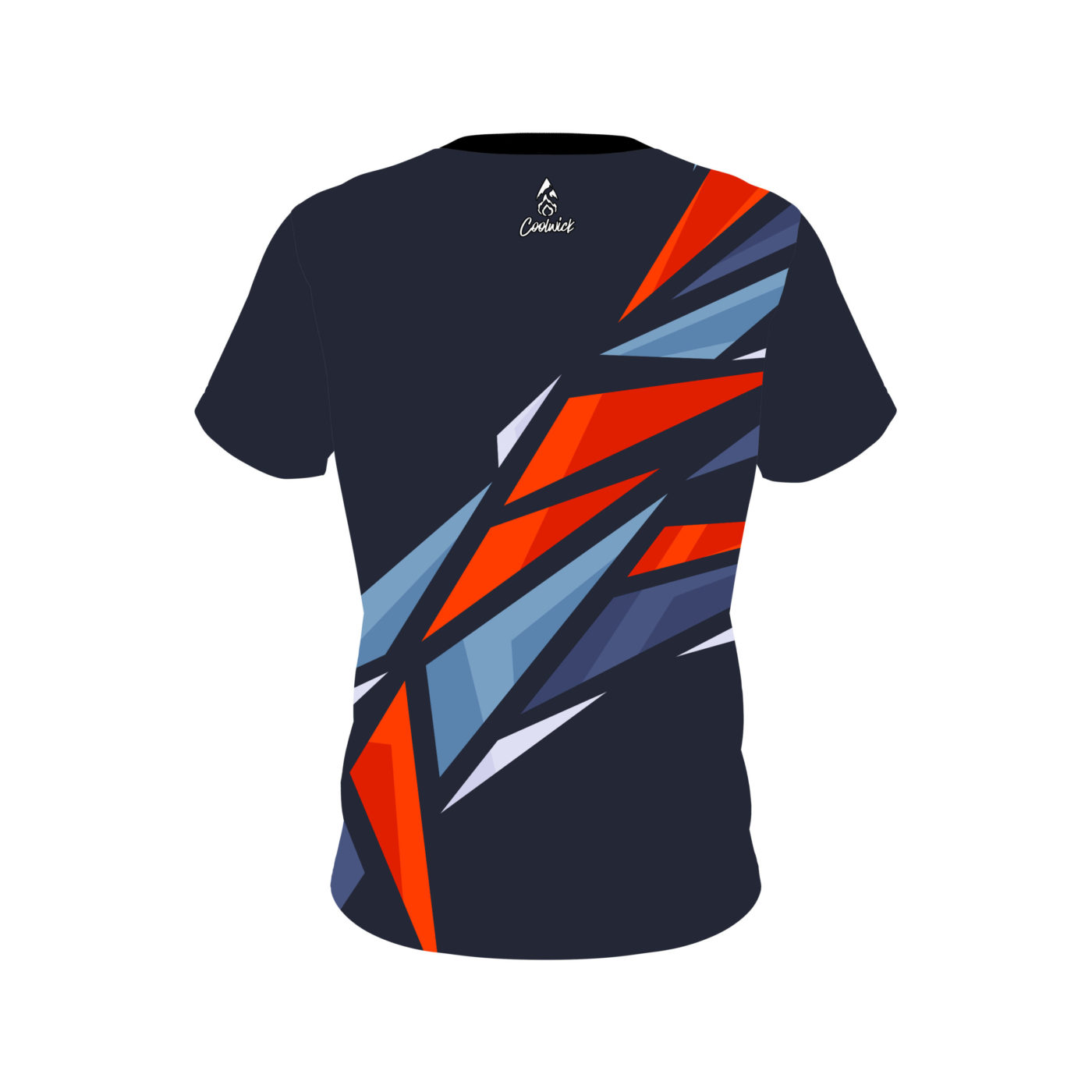 Plain Navy Sport Semi-Custom CoolWick Bowling Jersey - Image 2