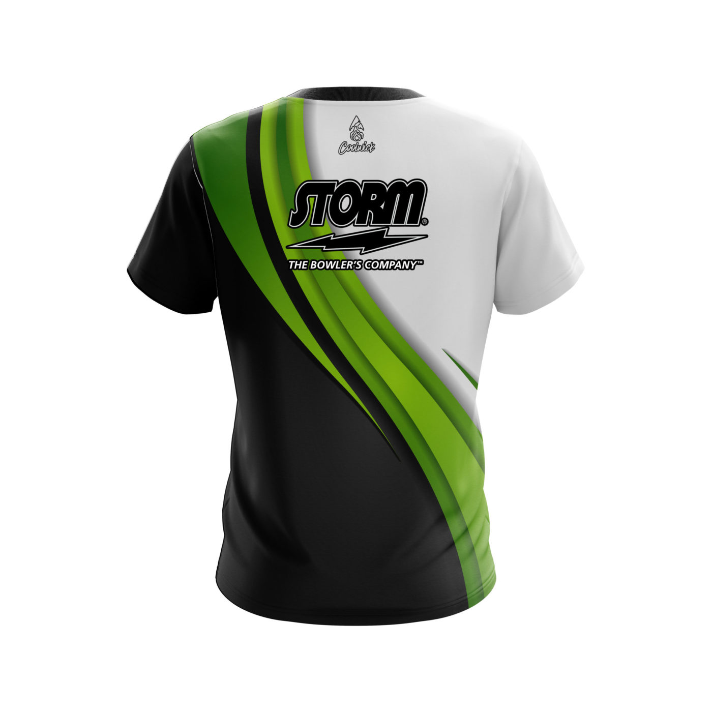 Storm Green Flutter Semi-Custom CoolWick Bowling Jersey - Image 2
