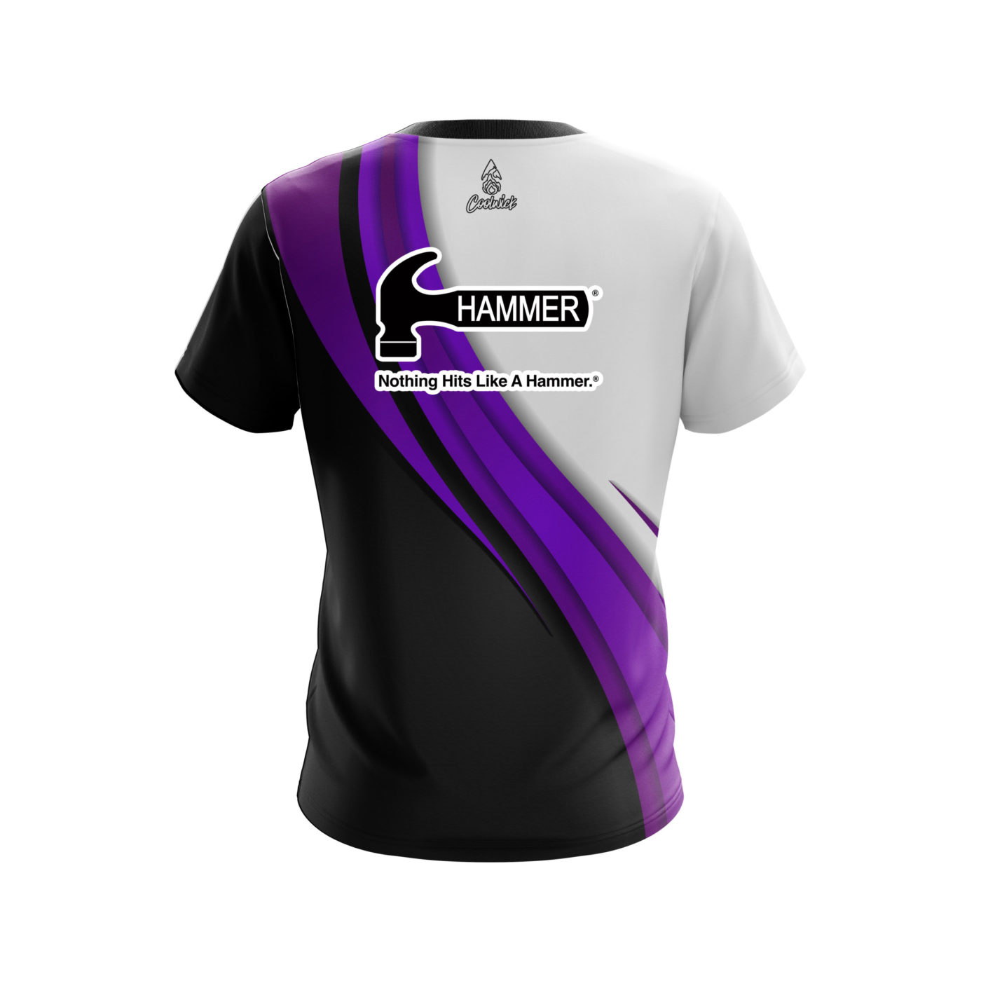 Hammer Purple Flutter Semi-Custom CoolWick Bowling Jersey - Image 2