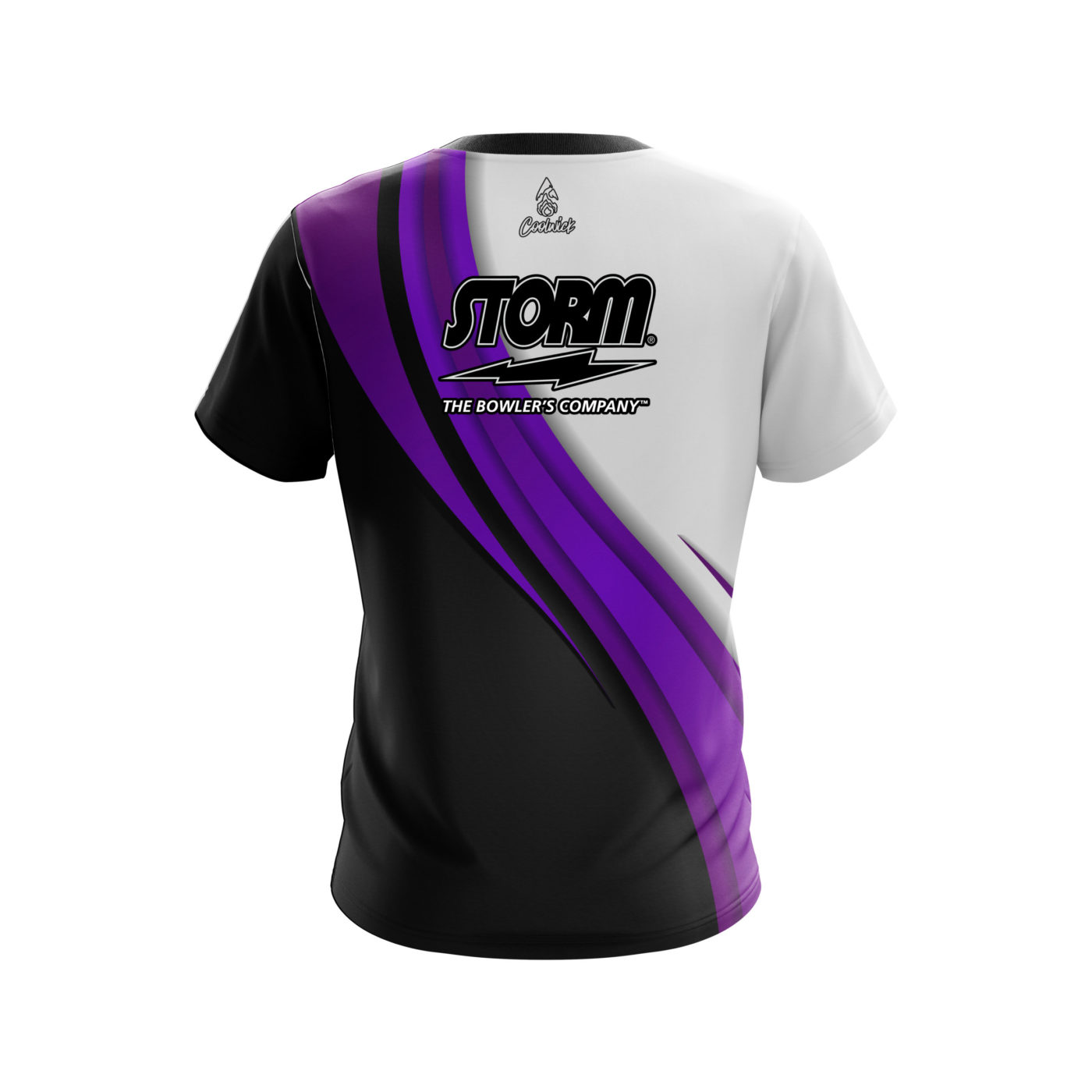 Storm Purple Flutter Semi-Custom CoolWick Bowling Jersey - Image 2