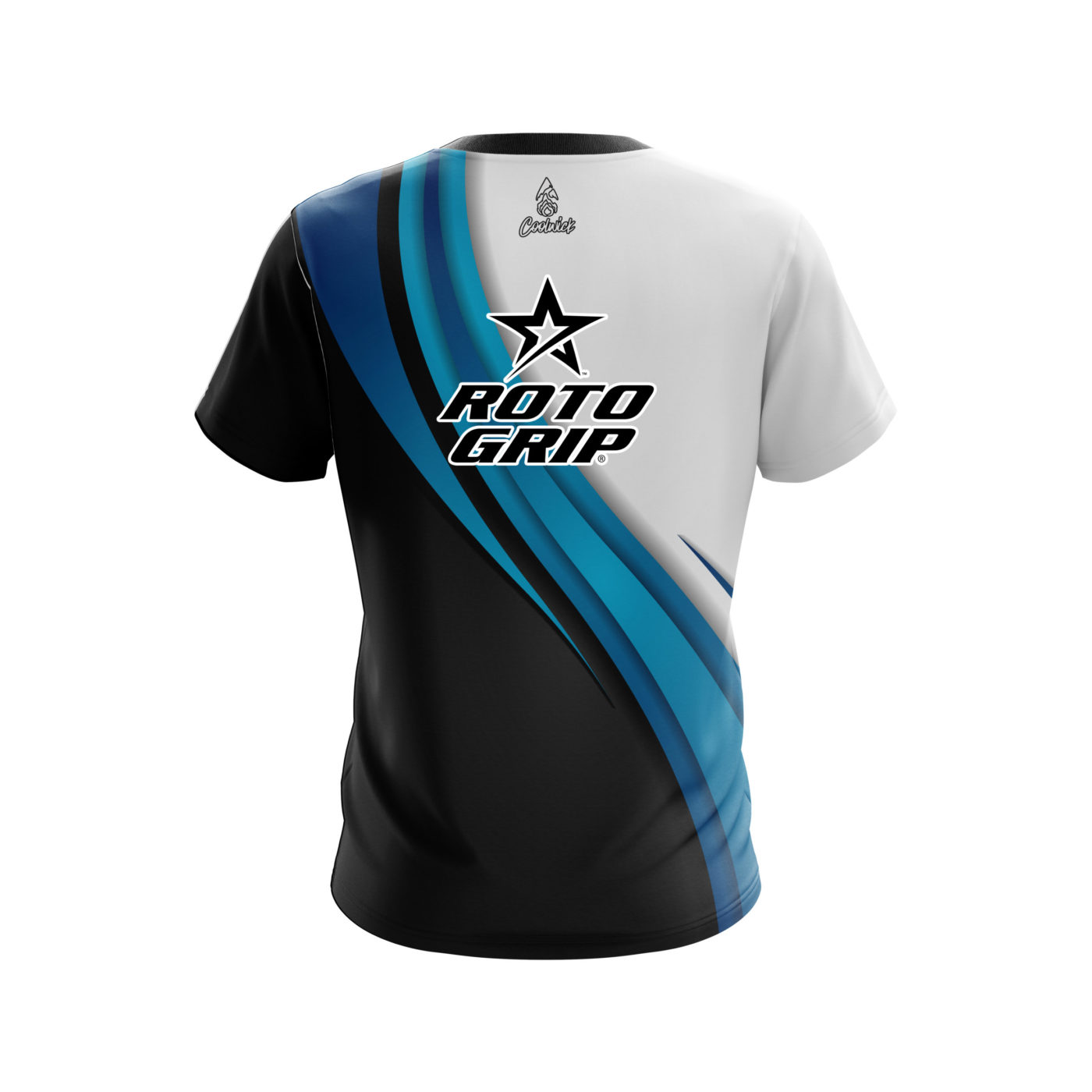 Roto Grip Blue Flutter Semi-Custom CoolWick Bowling Jersey - Image 2