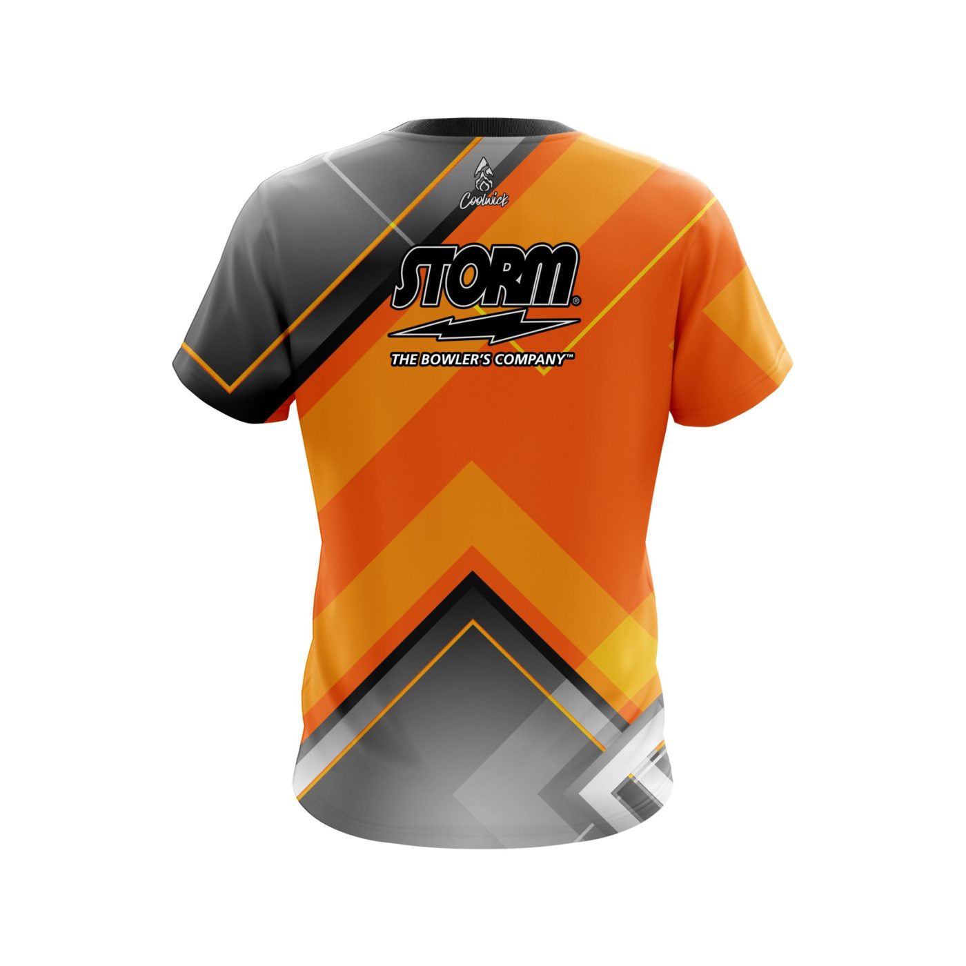 Storm Orange Veneer Semi-Custom CoolWick Bowling Jersey - Image 2