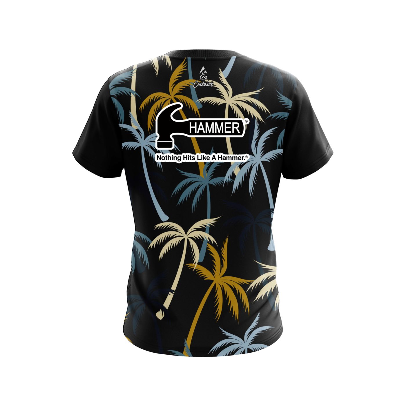 Hammer Neutral Palm Trees Semi-Custom CoolWick Bowling Jersey - Image 2
