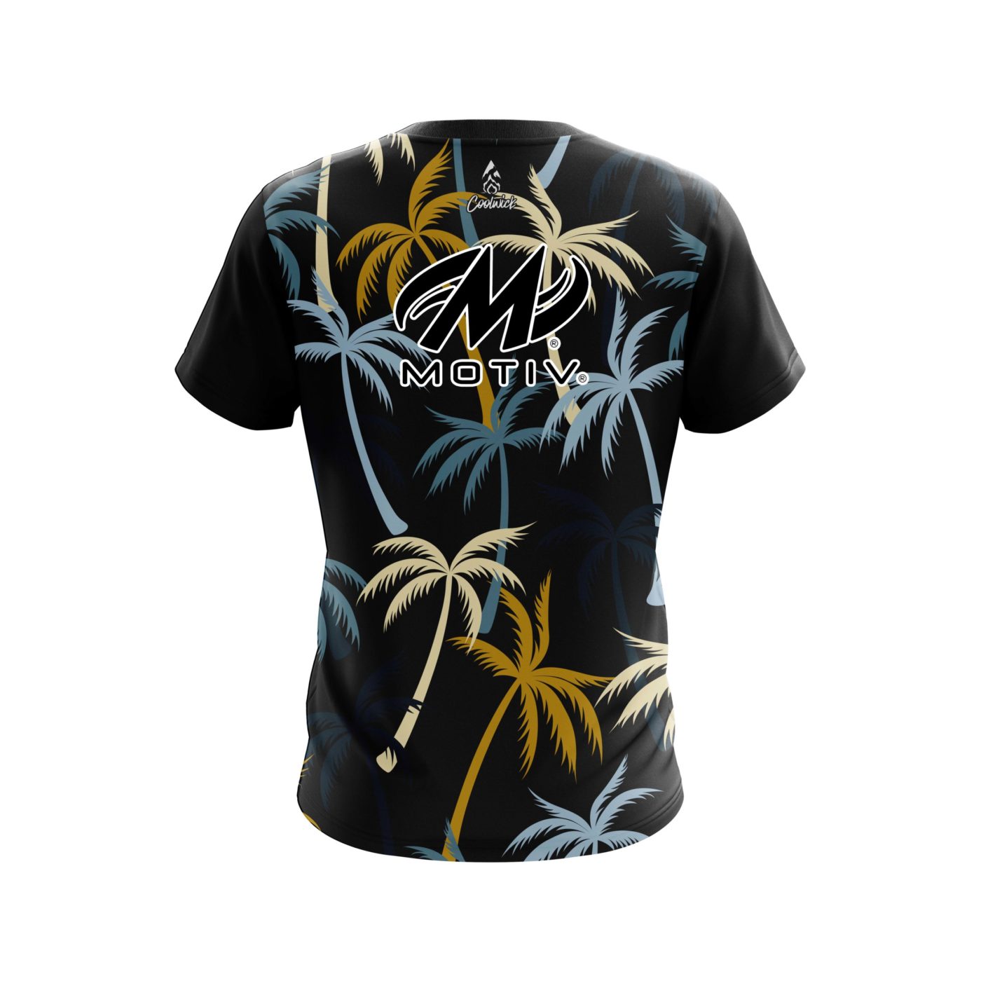 Motiv Neutral Palm Trees Semi-Custom CoolWick Bowling Jersey - Image 2