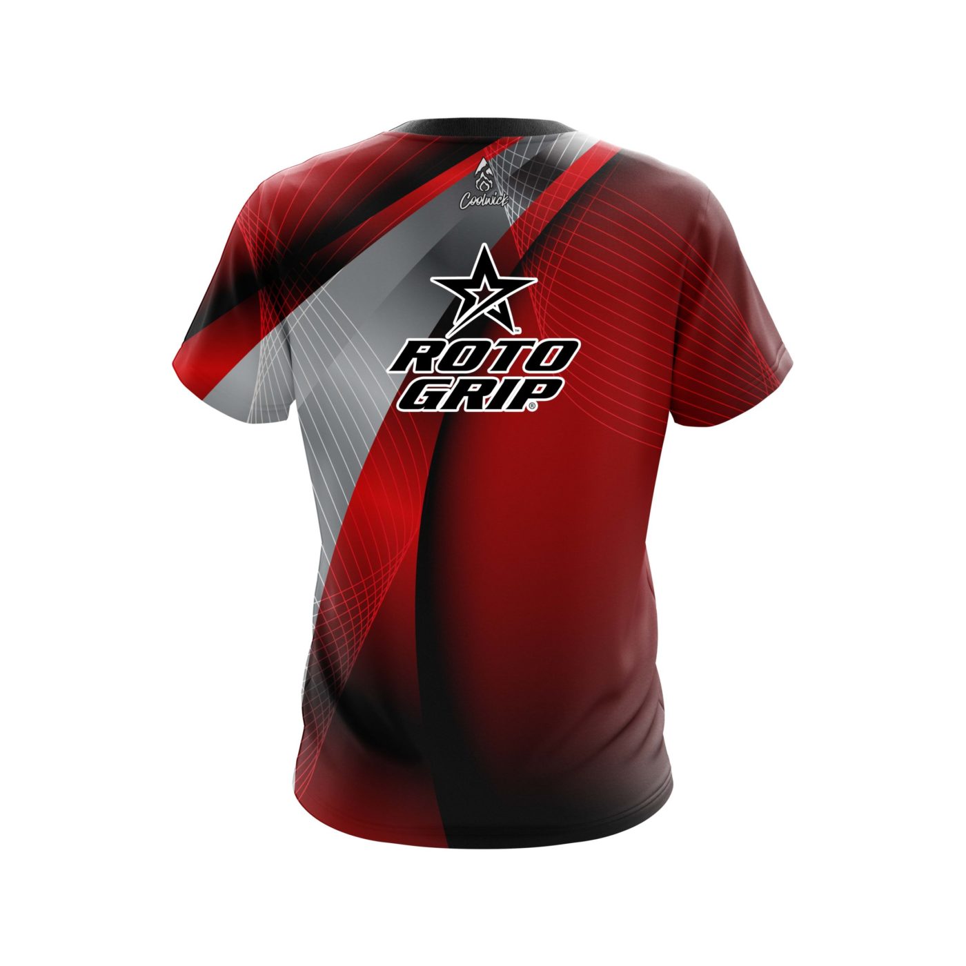 Roto Grip Red Oblique Semi-Custom CoolWick Bowling Jersey - Image 2