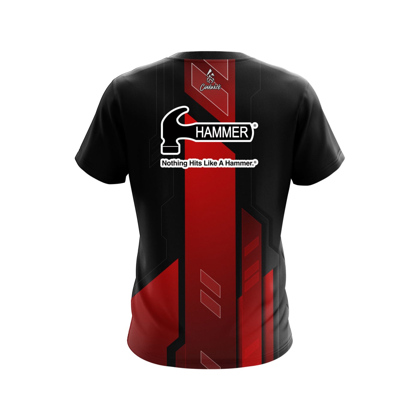 Hammer Red Underscore Semi-Custom CoolWick Bowling Jersey - Image 2