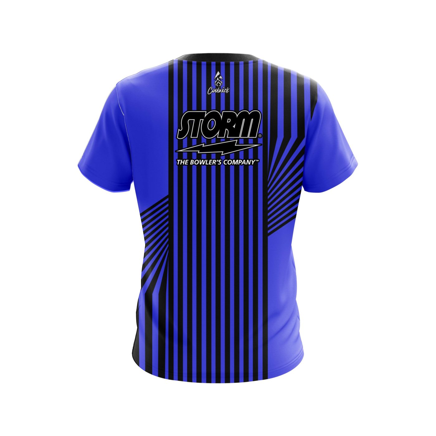 Storm Blue Slain Semi-Custom CoolWick Bowling Jersey - Image 2