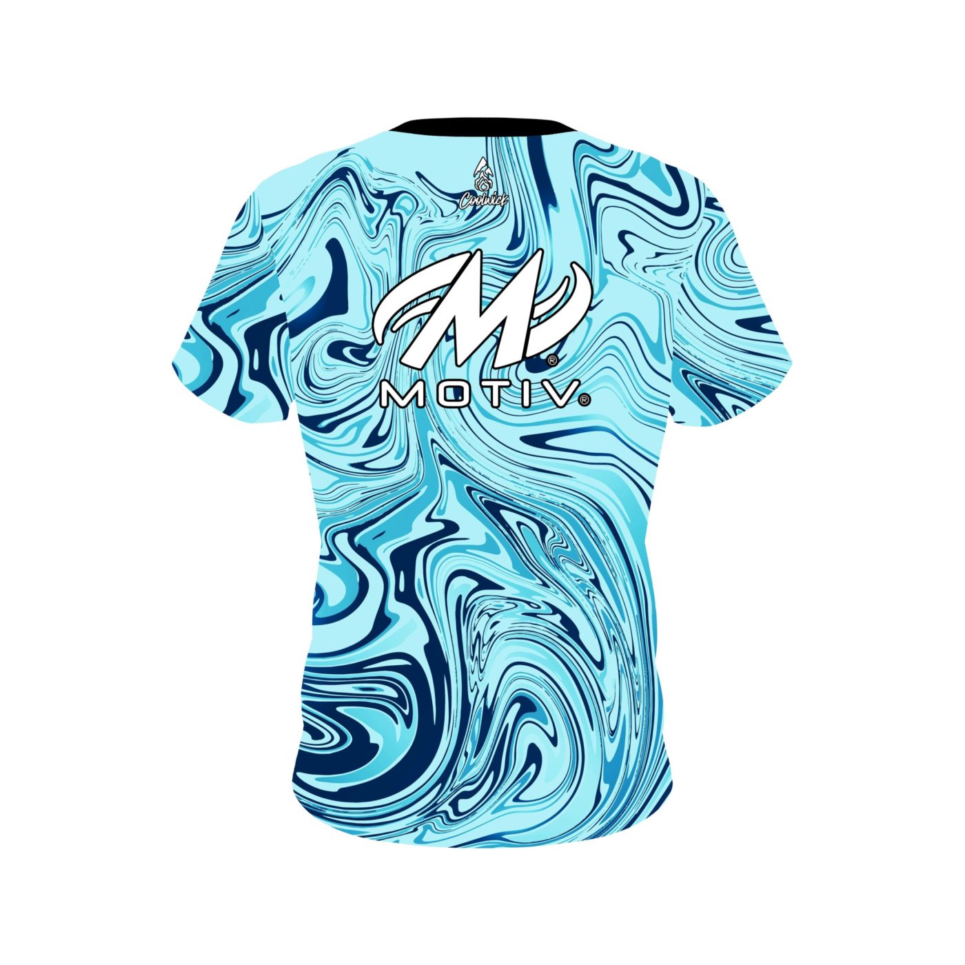 Motiv Blue Hallucinate Semi-Custom CoolWick Bowling Jersey - Image 2