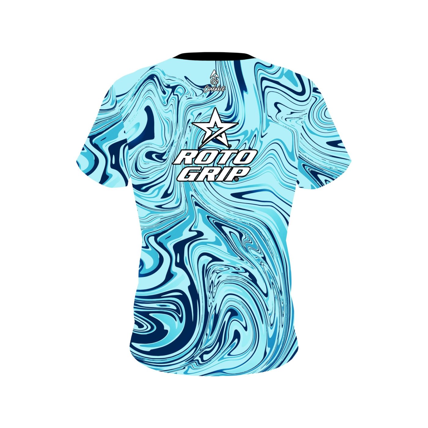 Roto Grip Blue Hallucinate Semi-Custom CoolWick Bowling Jersey - Image 2