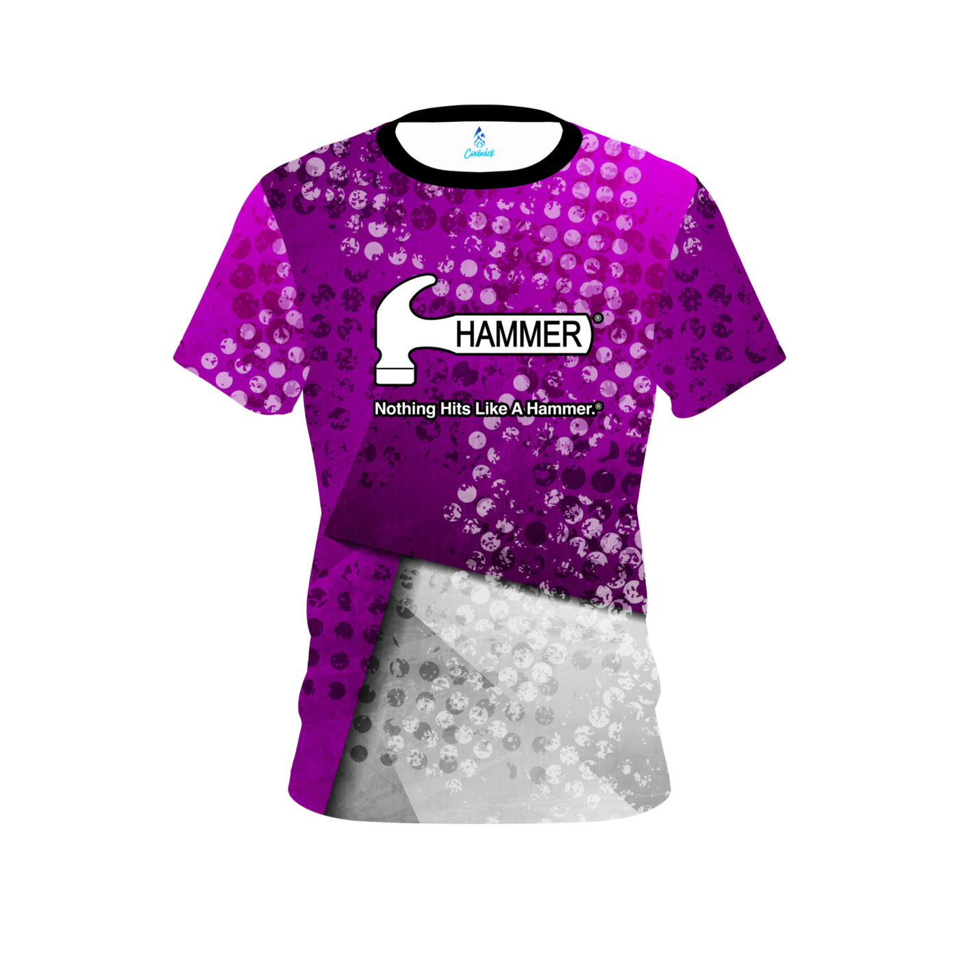 Hammer Purple Grungey Semi-Custom CoolWick Bowling Jersey