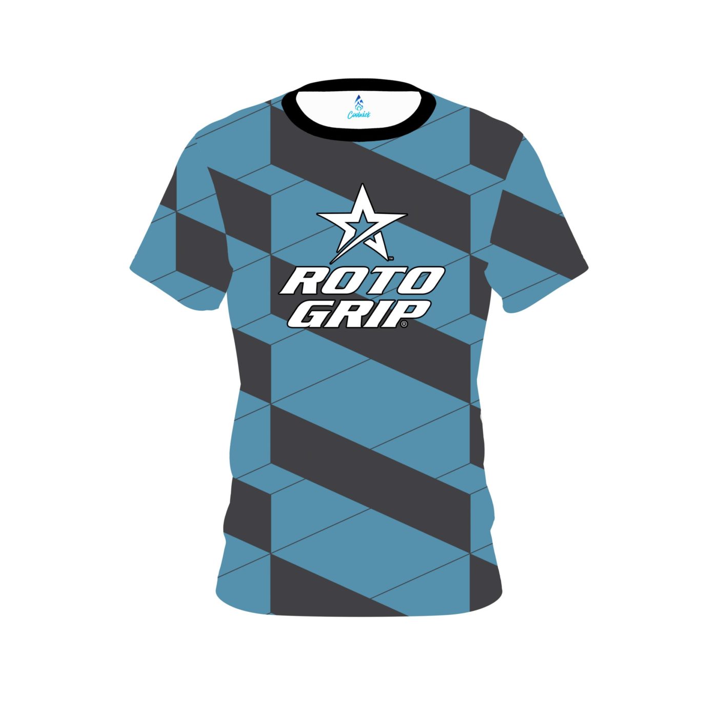 Roto Grip Blue Slanted Semi-Custom CoolWick Bowling Jersey