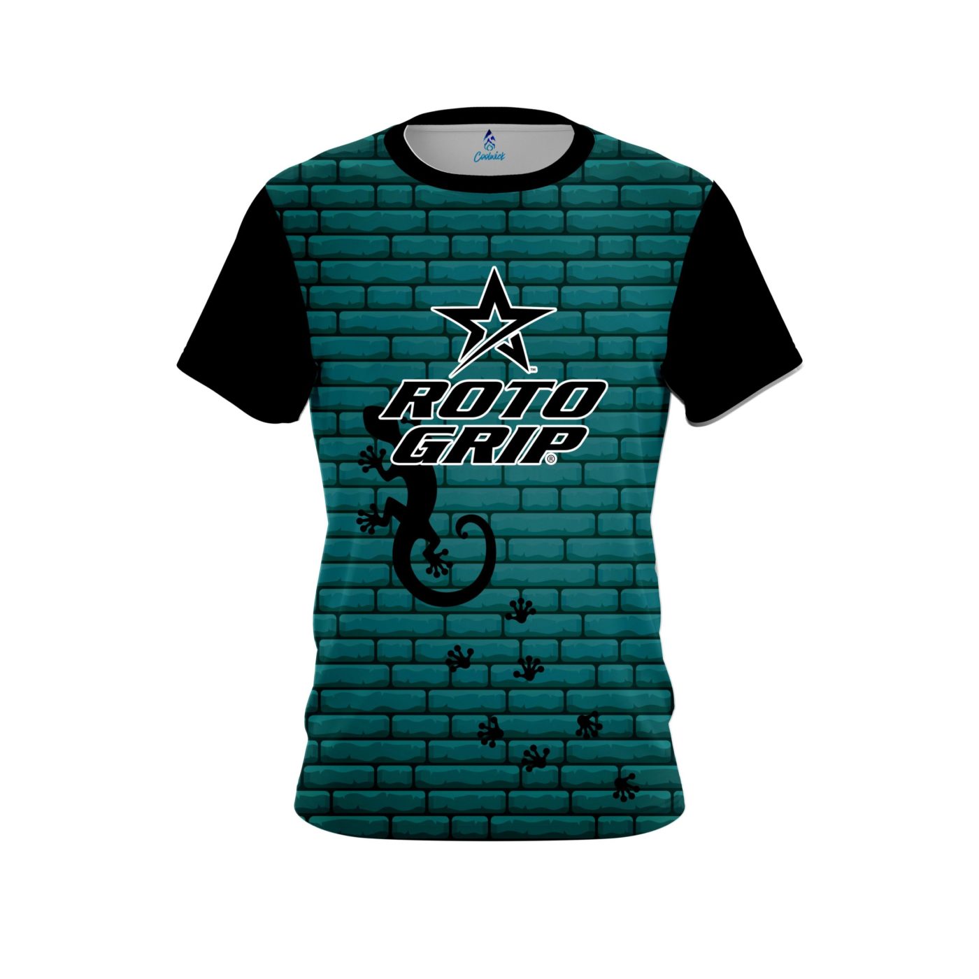 Roto Grip Turq Bricks Gecko Semi-Custom CoolWick Bowling Jersey