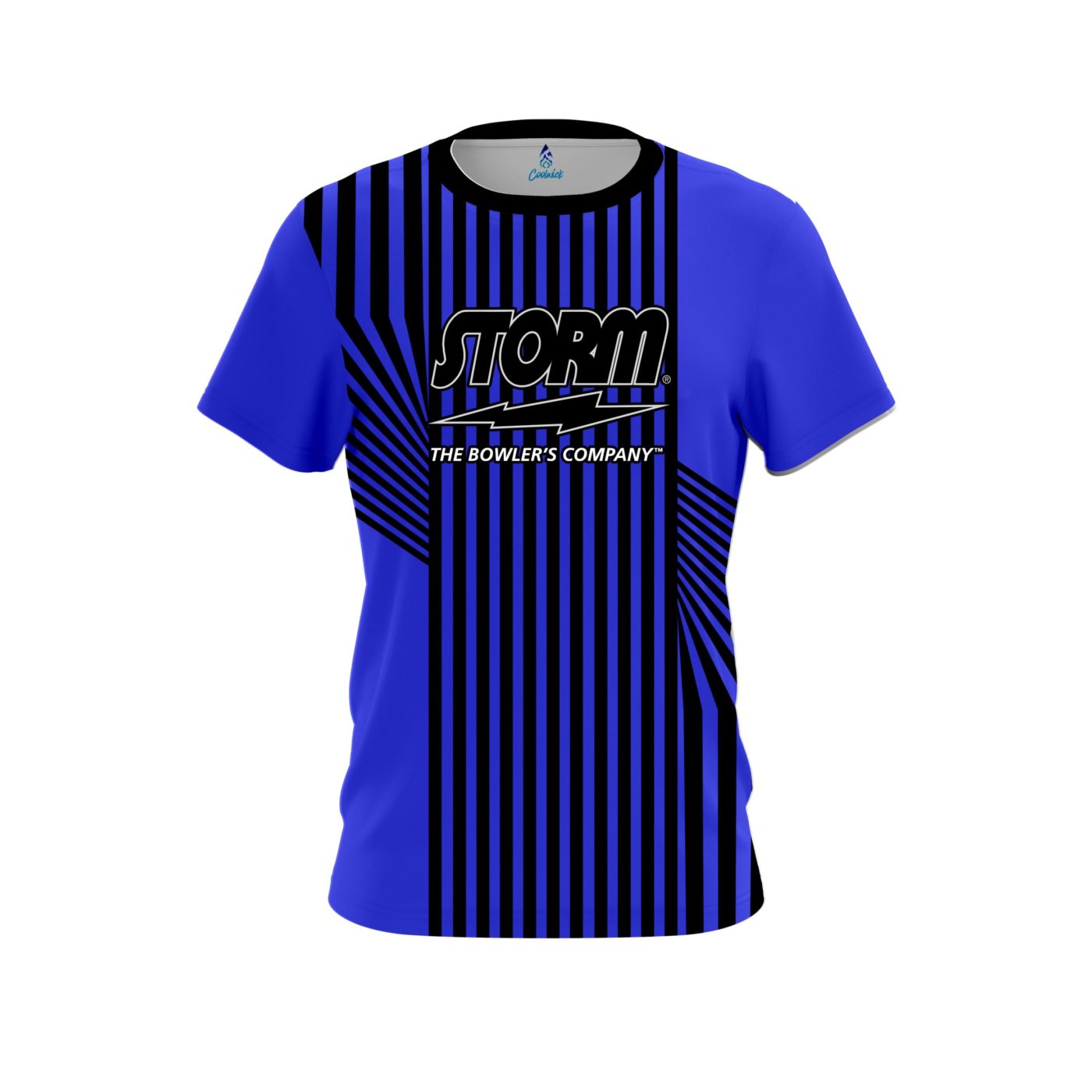 Storm Blue Slain Semi-Custom CoolWick Bowling Jersey