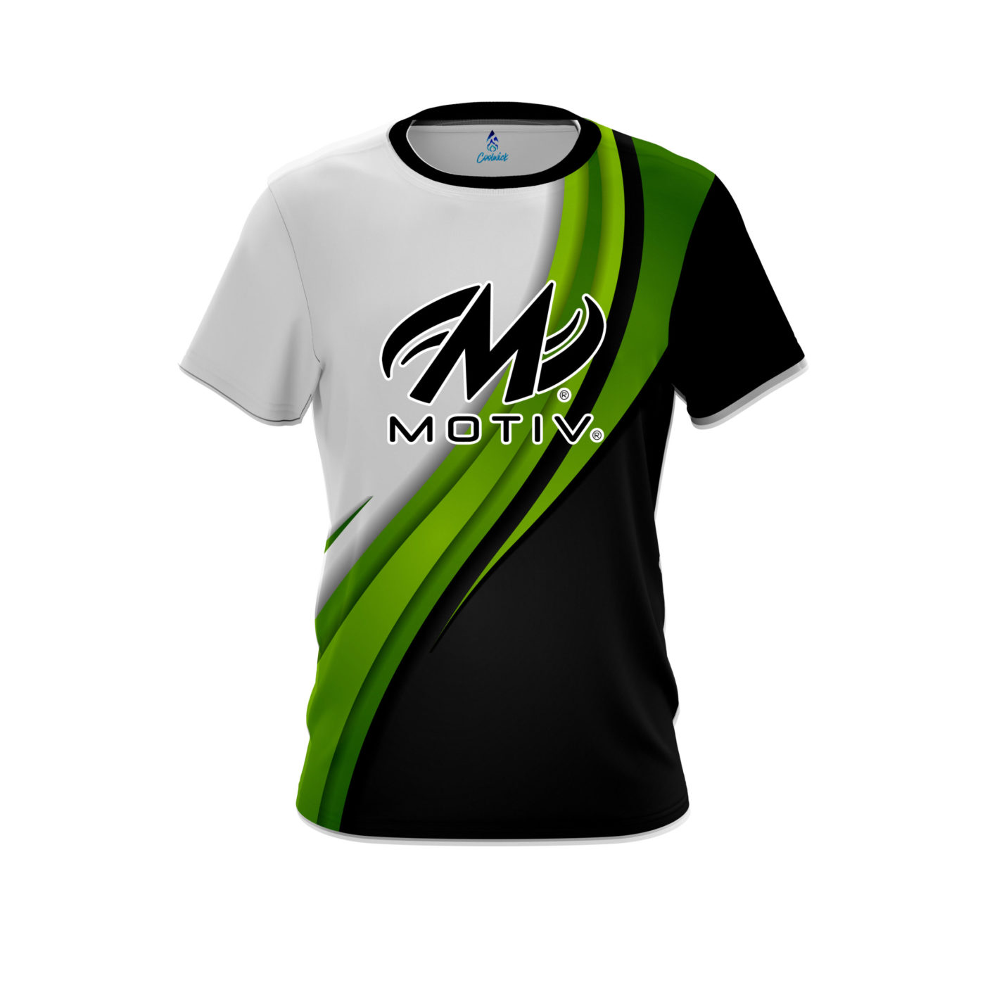 Motiv Green Flutter CoolWick Bowling Jersey