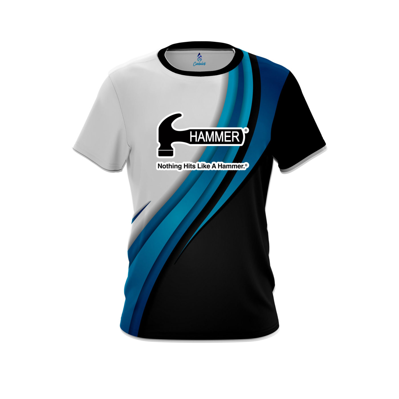 Hammer Blue Flutter Semi-Custom CoolWick Bowling Jersey