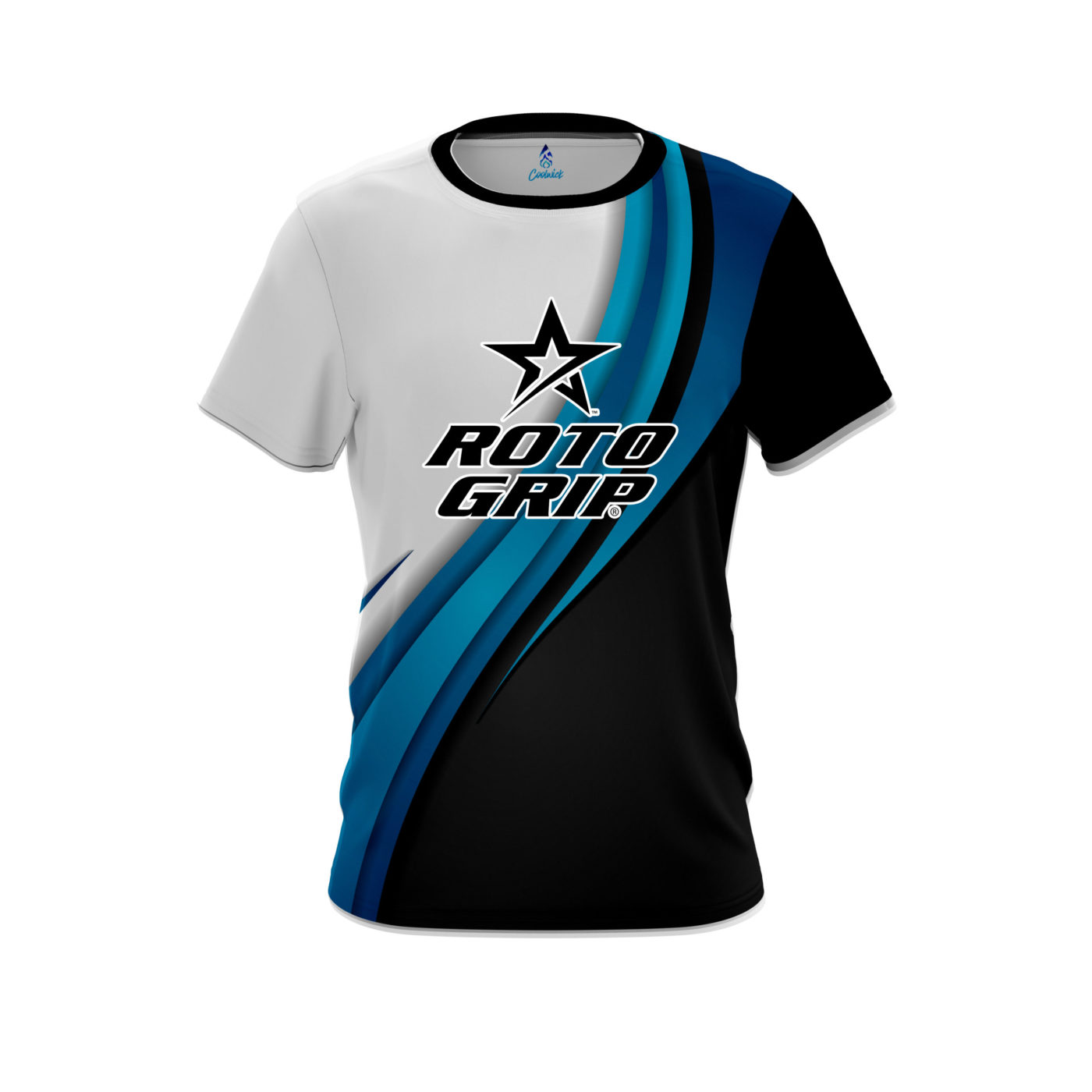 Roto Grip Blue Flutter Semi-Custom CoolWick Bowling Jersey