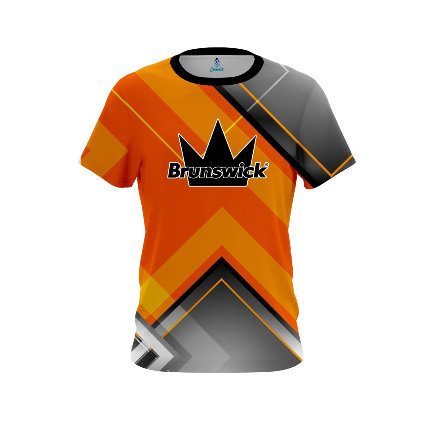Brunswick Orange Veneer Semi-Custom CoolWick Bowling Jersey