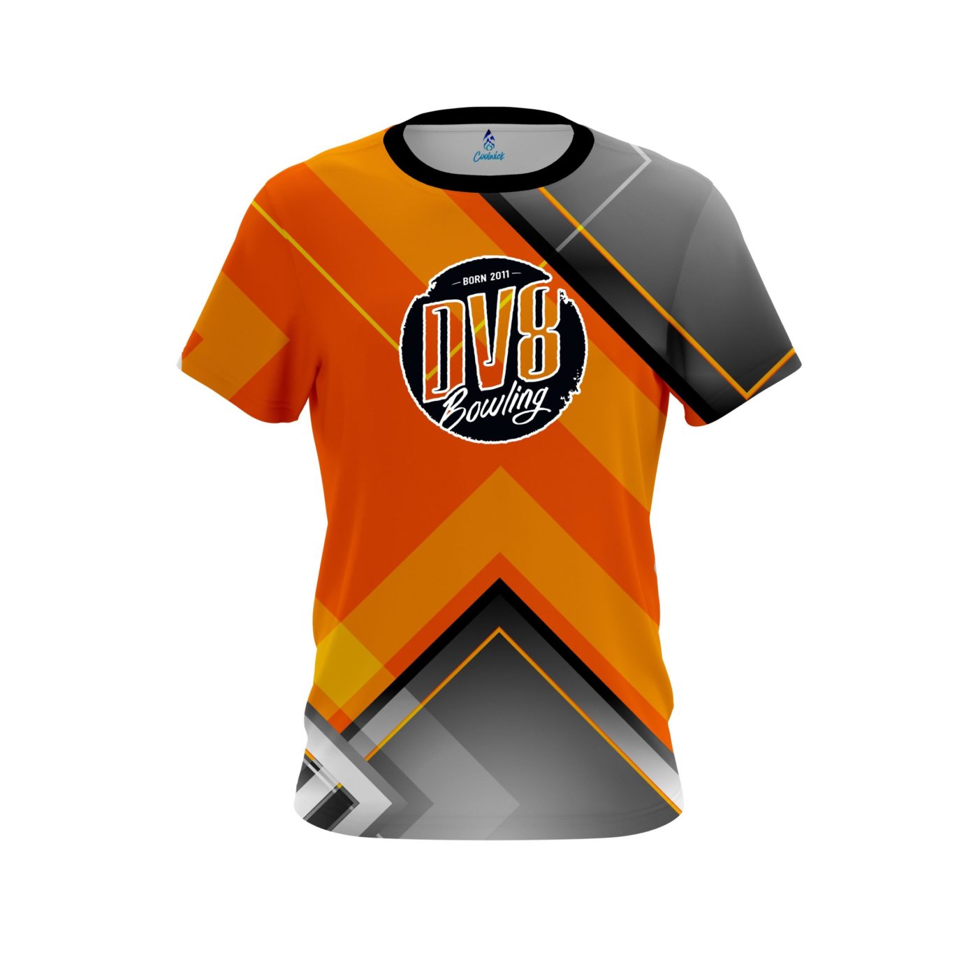 DV8 Orange Veneer Semi-Custom CoolWick Bowling Jersey